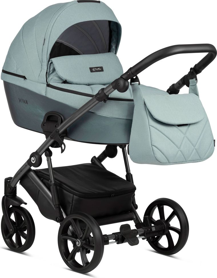 TUTIS Kočárek kombinovaný Viva4 2v1 Luxury Turquoise - obrázek 2