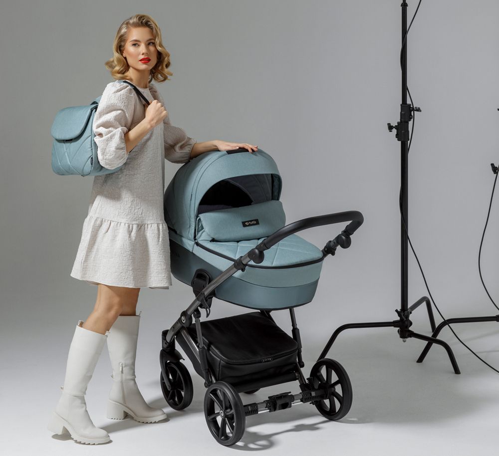 TUTIS Kočárek kombinovaný Viva4 2v1 Luxury Turquoise - obrázek 14