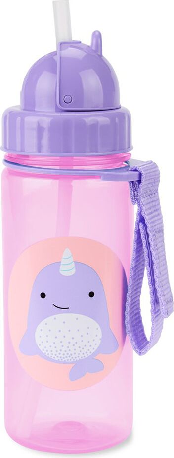 SKIP HOP Zoo Hrnek s brčkem PP bez PVC a BPA Narval 12 m+ - obrázek 1