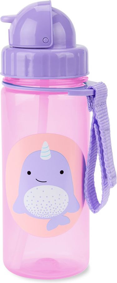 SKIP HOP Zoo Hrnek s brčkem PP bez PVC a BPA Narval 12 m+ - obrázek 2