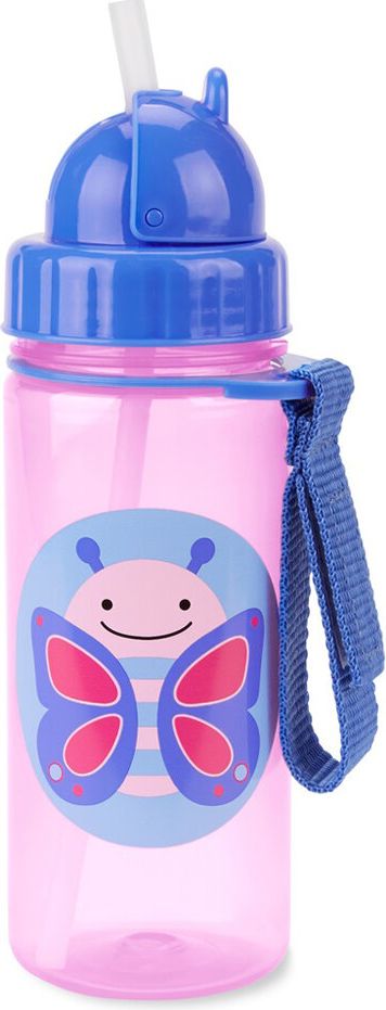 SKIP HOP Zoo Hrnek s brčkem PP bez PVC a BPA Motýl 12 m+ - obrázek 1