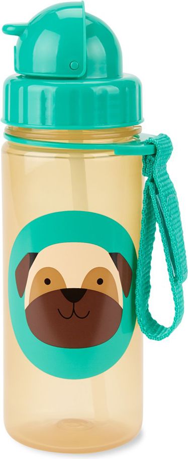 SKIP HOP Zoo Hrnek s brčkem PP bez PVC a BPA Mopslík 12 m+ - obrázek 2