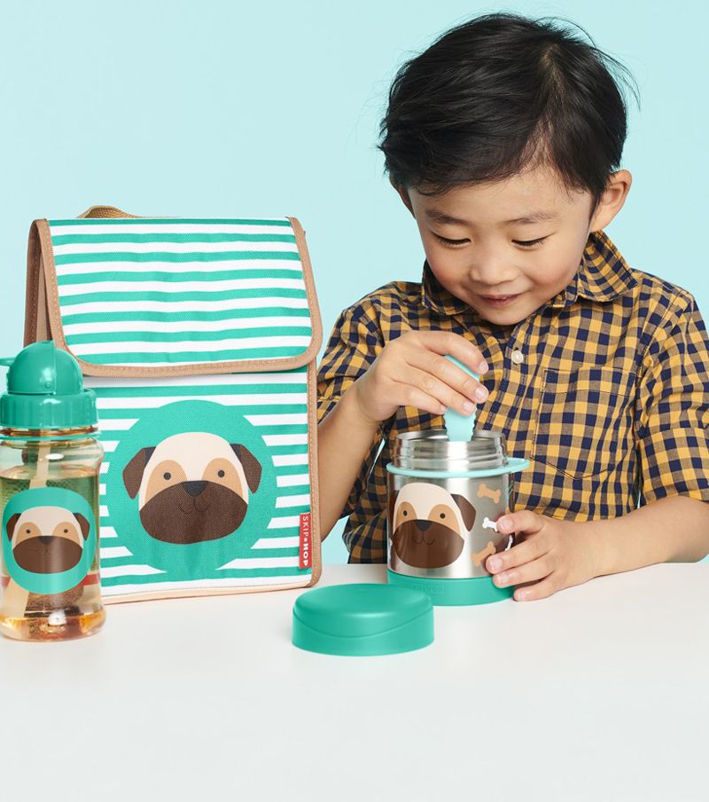 SKIP HOP Zoo Hrnek s brčkem PP bez PVC a BPA Mopslík 12 m+ - obrázek 5
