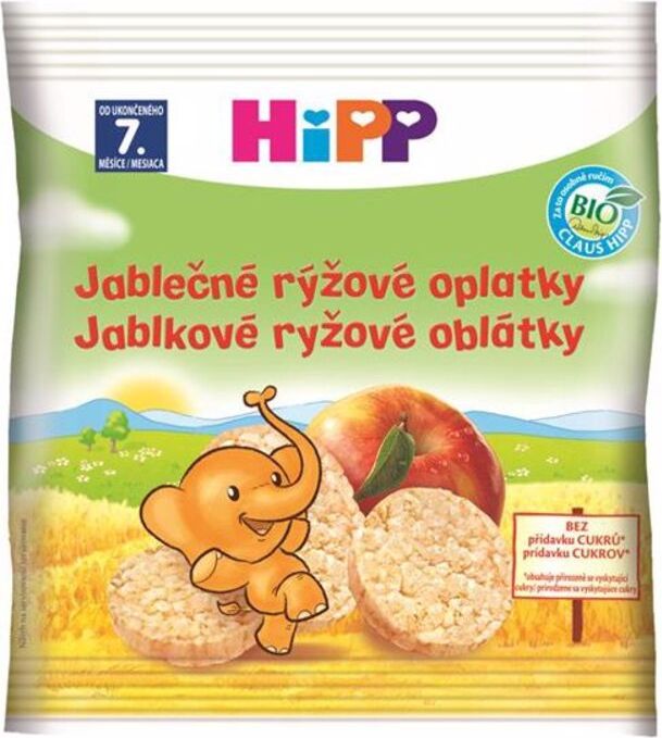 HIPP BIO Oplatky dětské rýžové jablkové 30g - obrázek 1
