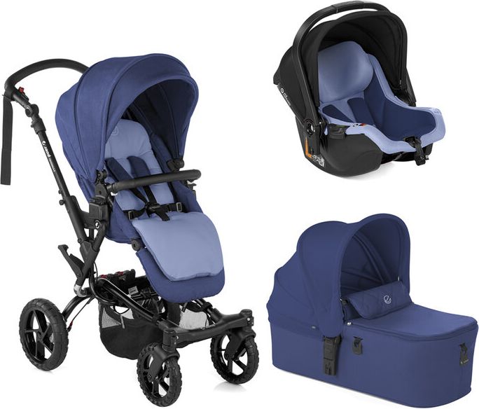 JANÉ Kočárek kombinovaný Crosswalk R+ Micro + Koos i-size R1 Lazuli Blue - obrázek 1