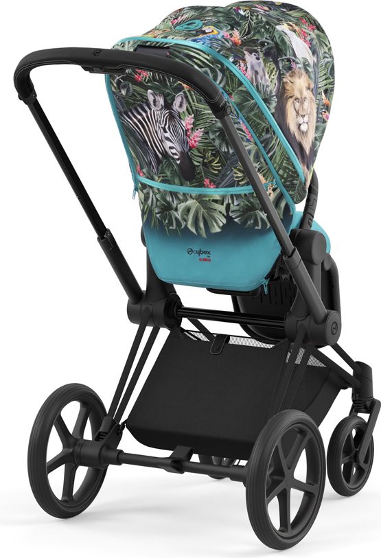 CYBEX Kočárek kompletní Priam 4.0 podvozek Matt Black + seat pack + lux carry cot We The Best Blue - obrázek 10