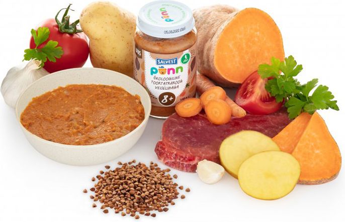 Salvest Põnn BIO Hovězí maso s pohankou a zeleninou 6 x 190 g - obrázek 4