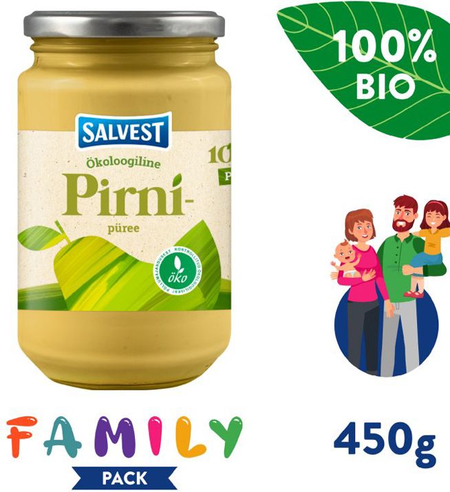 SALVEST Family BIO Hruška 100% 6 x 450 g - obrázek 3