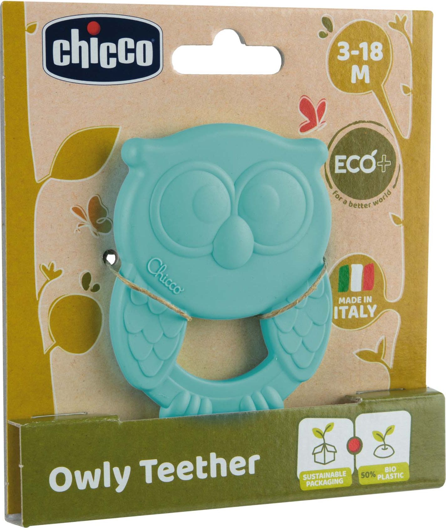 Chicco Kousátko Eco Sova Owly modrá - obrázek 2