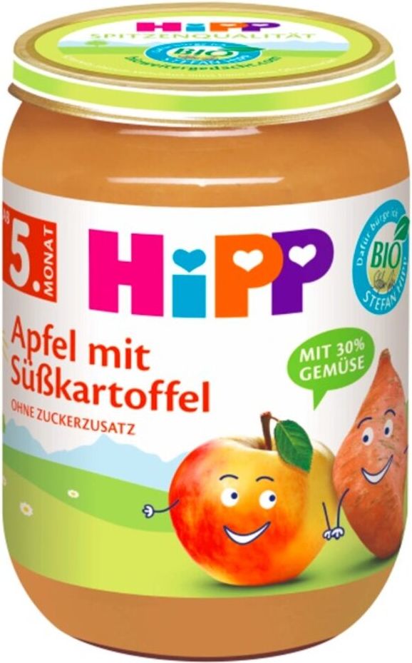HiPP BIO Jablko s batáty 190 g - obrázek 1