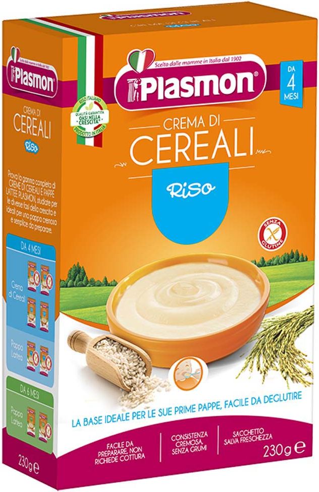 6x PLASMON Kaše bezlepková rýžová 230 g, 4m+ - obrázek 2
