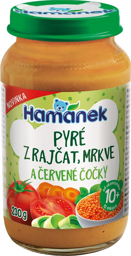 Hamánek Pyré z rajčat mrkve a červené čočky 6 x 230g - obrázek 2