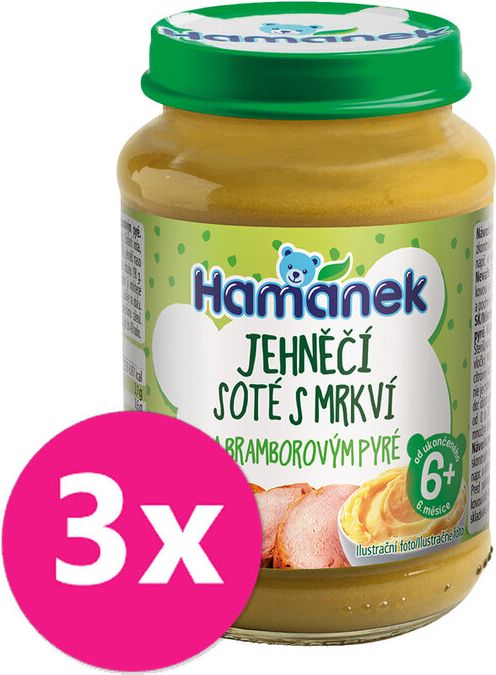 Hamánek Jehněčí soté s mrkví a bramborovým pyré 3 x 190 g - obrázek 1