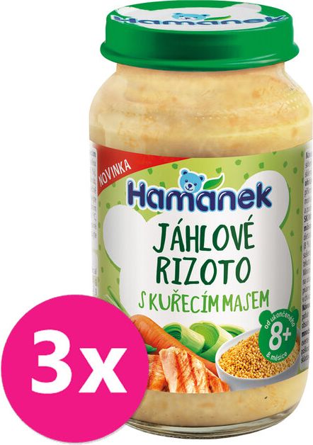 Hamánek Jáhlové rizoto s kuřecím masem 3 x 230g - obrázek 1