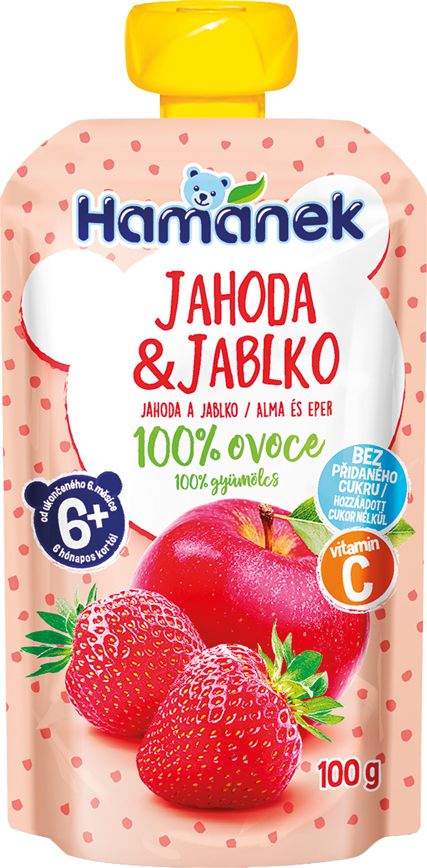 HAMÁNEK Jahoda & jablko 6 x 100 g - obrázek 2