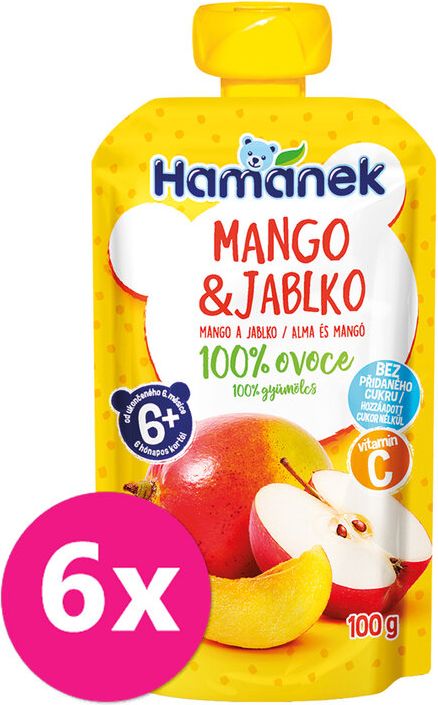Hamánek Man g o & jablko 6 x 100 g - obrázek 1