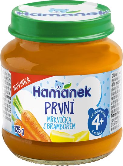 Hamánek První mrkvička s bramborem zeleninový příkrm 3 x 125g - obrázek 2