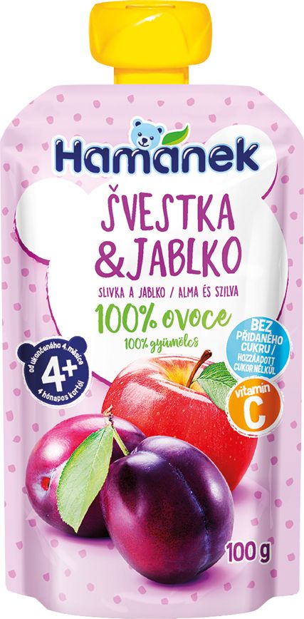 HAMÁNEK Švestka & jablko 6 x 100 g - obrázek 2