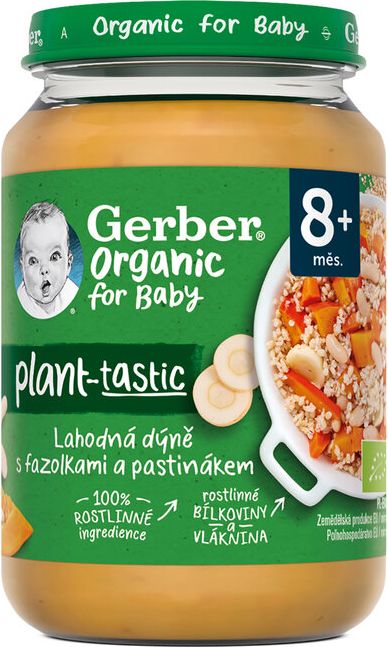 Gerber Rostlinný lahodná dýně s fazolkami a pastinákem 190 g - obrázek 1