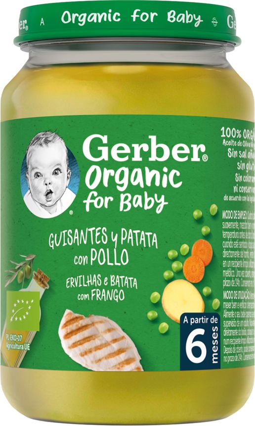Gerber hrášek s bramborami a kuřecím masem 190 g - obrázek 2