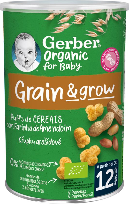 GERBER Organic křupky arašídové 35 g​ - obrázek 2