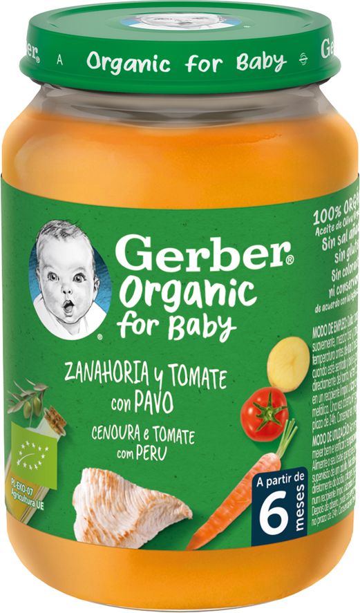 Gerber mrkev a rajčata s krůtím masem 190 g - obrázek 4