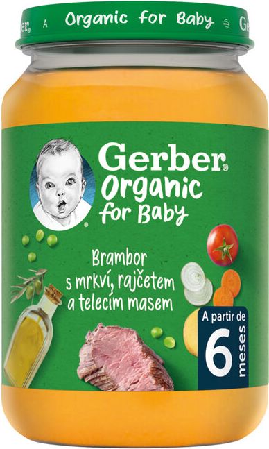 Gerber zelenina s telecím masem 190 g - obrázek 1