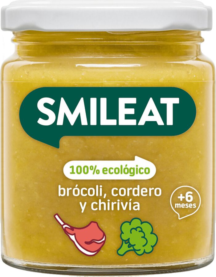 SMILEAT Organic příkrm Brokolice, jehněčí a pastiňák 230 g, 6m+ - obrázek 1