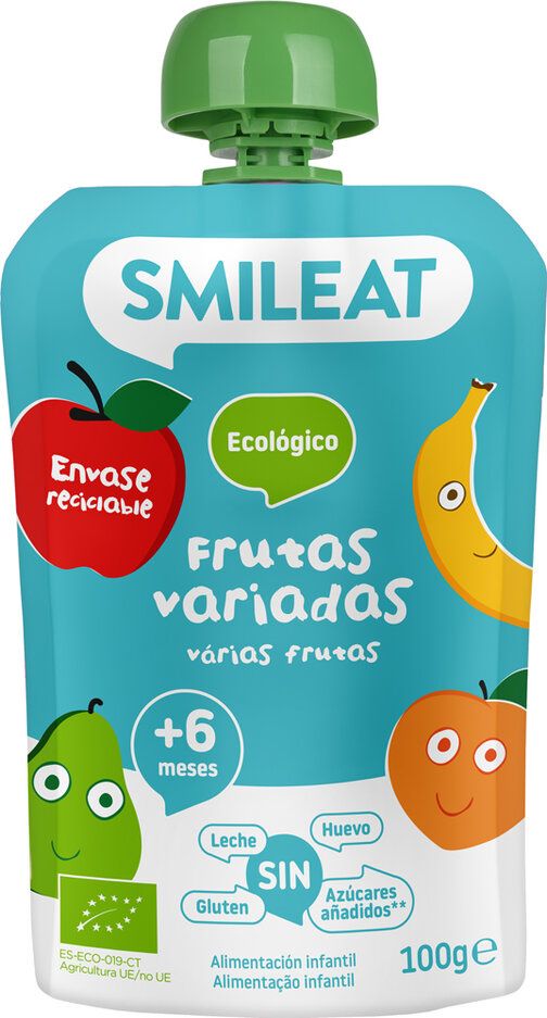 SMILEAT Organic kapsička s rozmanitým ovocem 100 g, 6m+ - obrázek 1