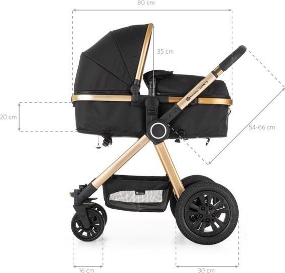 Petite&Mars Kombinovaný Grand II 3v1 Golden Ebony 2020 - obrázek 10