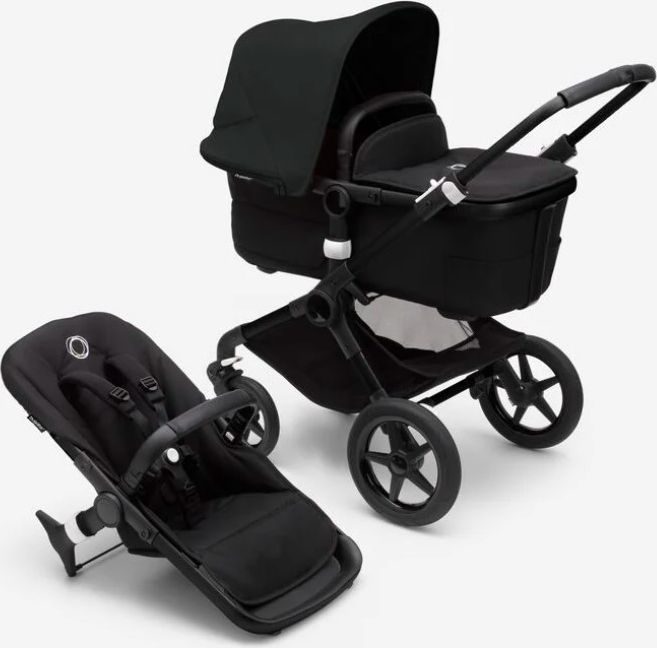 BUGABOO Fox 3 complete Black/Midnight black-Midnight black + autosedačka + adaptéry na autosedačku - obrázek 2