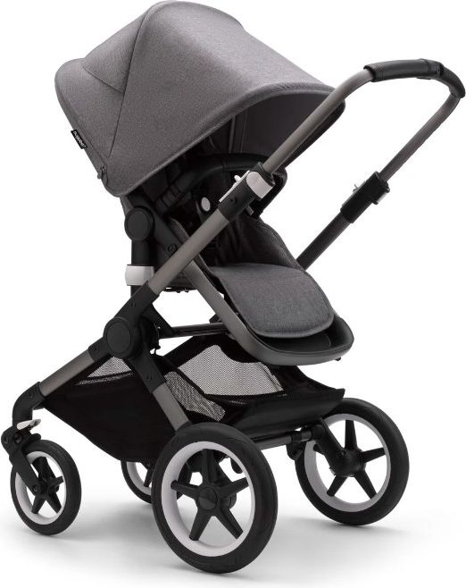 BUGABOO Fox 3 complete Graphit/Grey Melange-Grey Melange + autosedačka + adaptéry na autosedačku - obrázek 6