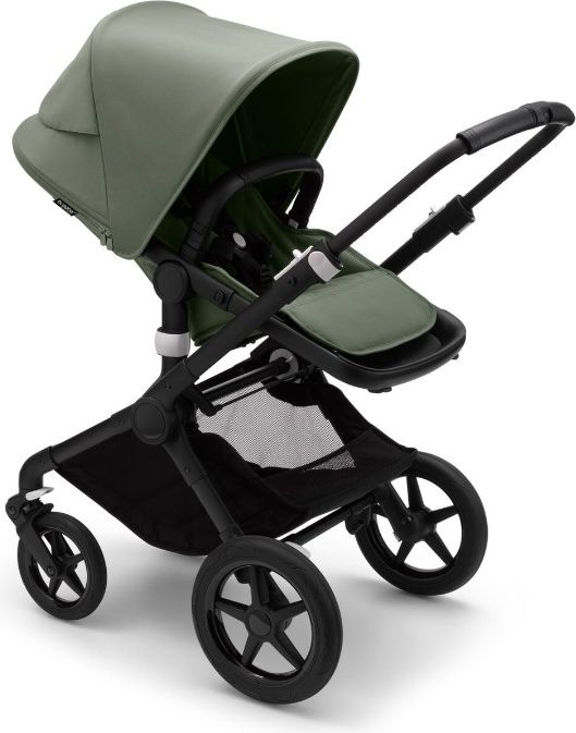 BUGABOO Fox 3 complete Black/Forest green-Forest green + autosedačka, základna, adaptéry - obrázek 5