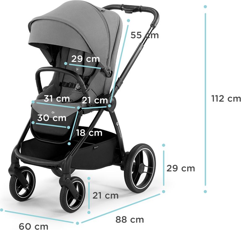 Kinderkraft Nea Kombinovaný 2v1 Midnight Black 2022 - obrázek 8
