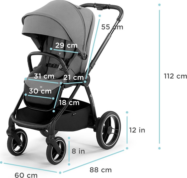 Kinderkraft Nea Kombinovaný 2v1 Midnight Black 2022 - obrázek 9