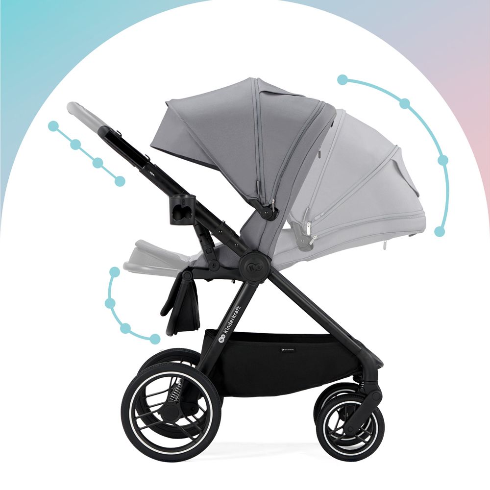 Kinderkraft Nea Kombinovaný 2v1 Deep Grey 2022 - obrázek 16