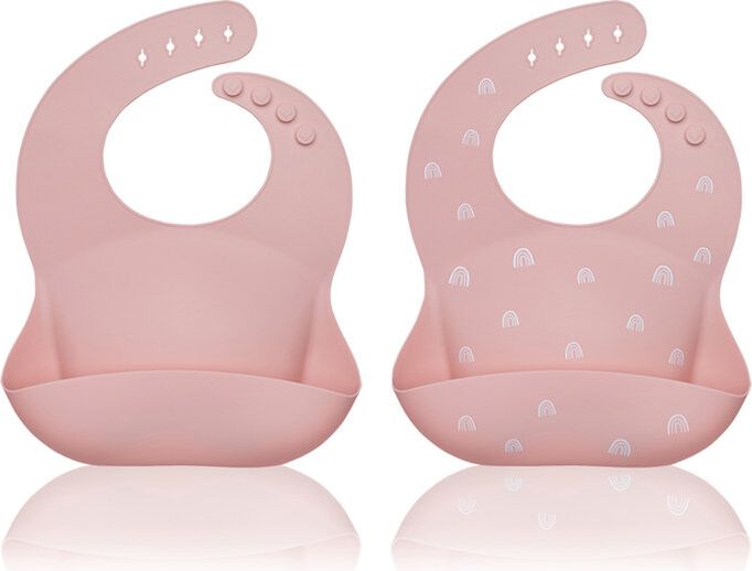 PETITE&MARS Bryndák silikonový Sam Pink Rainbow + Pink (2 ks) - obrázek 1