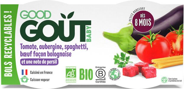 Good Gout BIO Špagety s lilkem a hovězím masem 2 x 190 g - obrázek 1