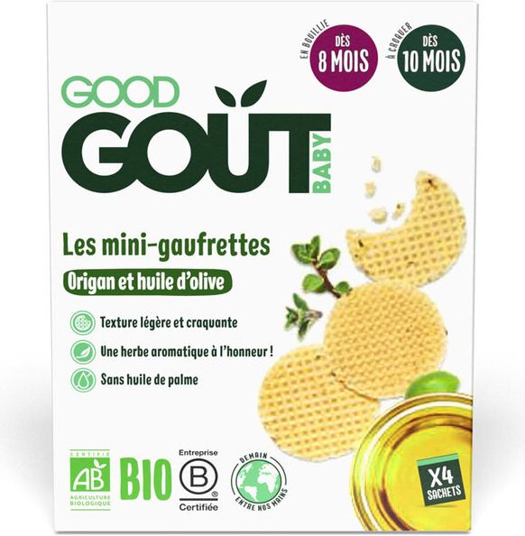GOOD GOUT BIO Wafle s oreganem a olivovým olejem 24g Good Gout BIO - obrázek 1