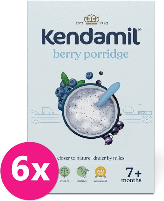 KENDAMIL Kaše mléčná s lesním ovocem 6 x 150 g - obrázek 1