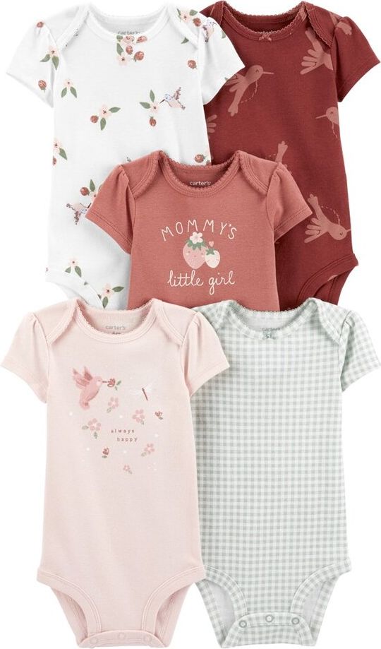 CARTER'S Body krátký rukáv Hummingbird holka 5ks 6m - obrázek 1