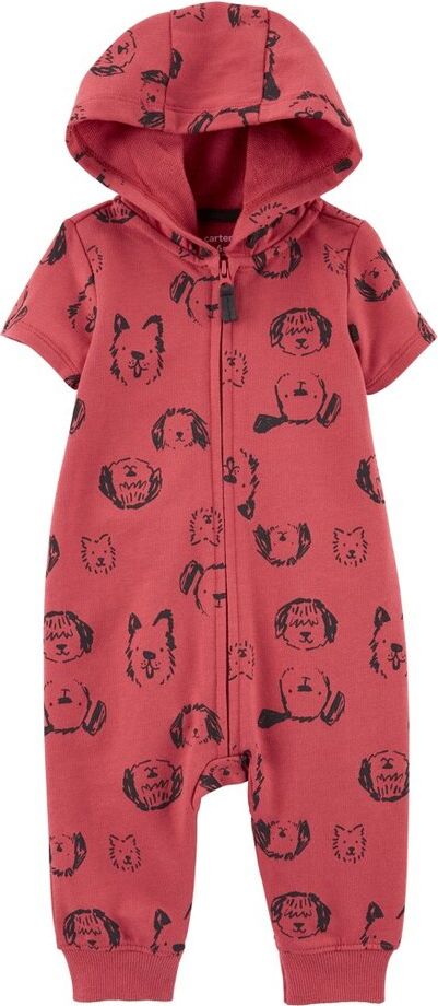 CARTER'S Overal na zip bez nožiček kr. rukáv Red Dog kluk 6m - obrázek 1