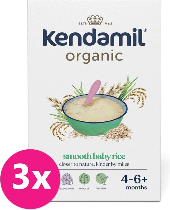 Kendamil BIO rýžová kaše 3 x 120 g - obrázek 1