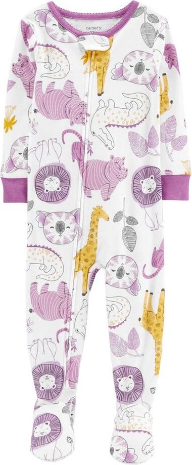 CARTER'S Overal na zip Purple Safari holka 24m - obrázek 1