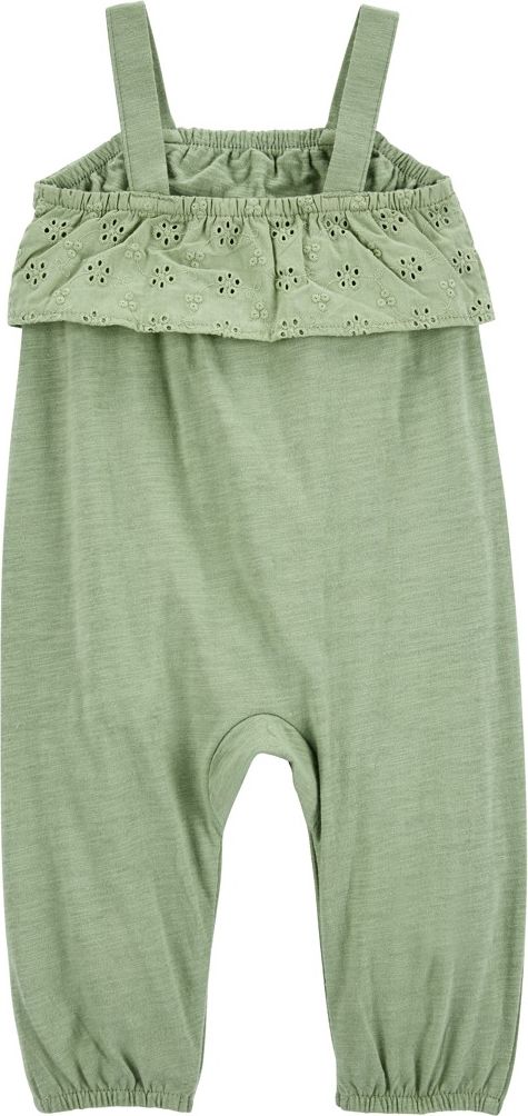 CARTER'S Overal bez nožiček na ramínka Green Embroidery holka 3m - obrázek 2
