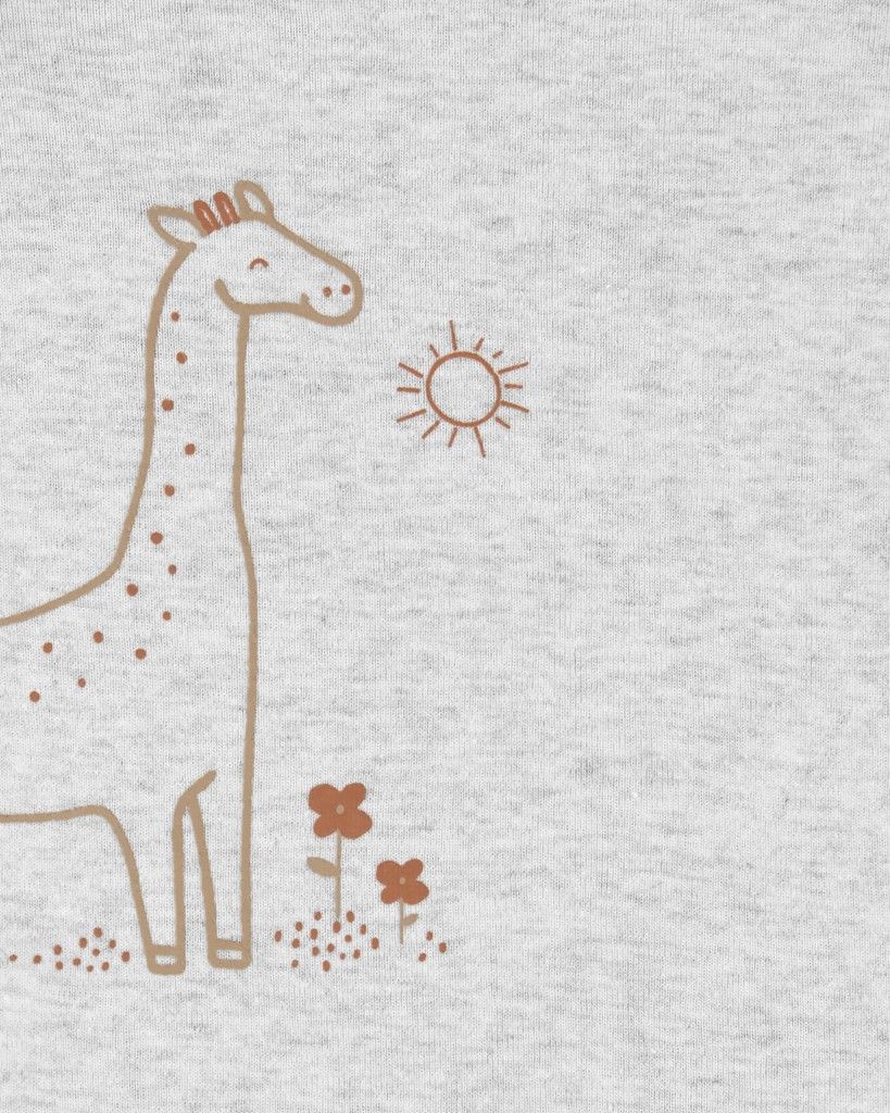 CARTER'S Body krátký rukáv Safari neutrál 5ks NB/vel. 56 - obrázek 4