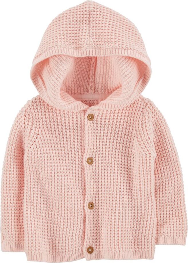 CARTER'S Svetr s kapucí Pink holka NB/vel. 56 - obrázek 1