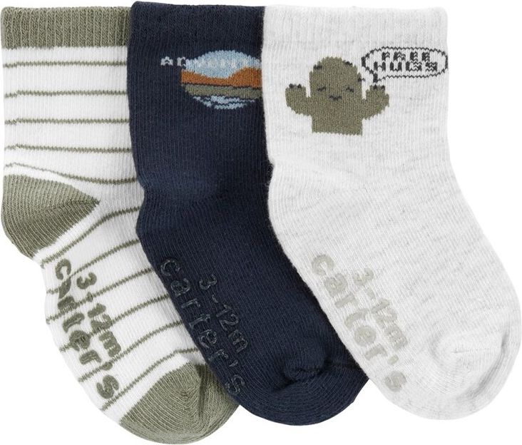 CARTER'S Ponožky Cactus kluk 3ks 12-24m - obrázek 1