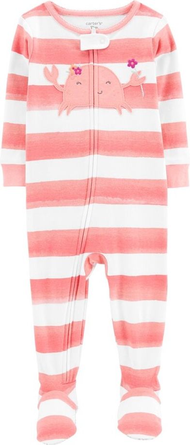 CARTER'S Overal na zip Pink Crab holka 24m - obrázek 1