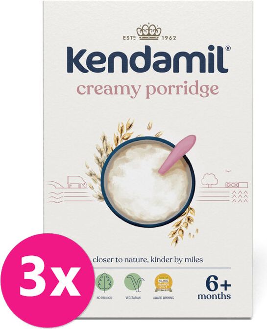 KENDAMIL Kaše mléčná krémová ovesná 3 x 150 g - obrázek 1